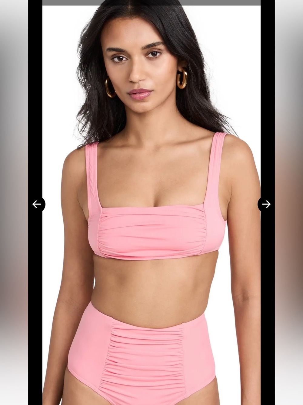 NWT STAUD x Sea ruched bikini set, M